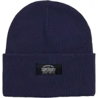 Superdry pour femme. W9010162A Bonnet tricoté classique marine (OSFA), Casuel, Acrylique, Polister recyclé, Durable