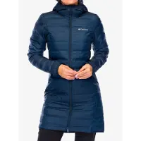 Columbia - Doudoune déperlante en duvet naturel - Lake 22 II Down Long Hooded Jacket Collegiate Navy pour Femme - Taille XS