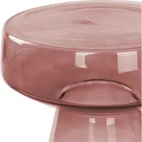 Beliani Table D'appoint Laguna Rouge Foncé