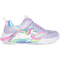 SKECHERS Baskets 'Unicorn Chaser' turquoise / jaune / lavande / rose clair