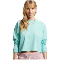 Superdry Vintage Crop Long Sleeve T-shirt Bleu S Femme