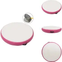 vidaXL Tapis de gymnastique gonflable avec pompe 100x100x10 cm PVC rose - Tapis de yoga et de Pilates