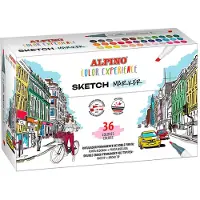Alpino Case 36 Sketch Markers Color Experience Multicolore