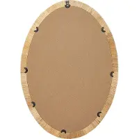 Beliani Miroir FOISSY Rotin Naturel