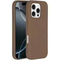 Accezz Coque Liquid Silicone avec MagSafe Apple iPhone 16 Pro - Marron clair