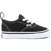 Vans unisex pour enfant. VN0A34A1LXN1 Authentic - Baskets à lacets élastiques - noir (26.5), Tissu, Plat, Casuel, mode enfantine