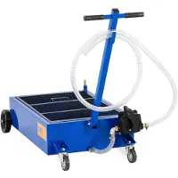 MSW Bac de vidange d'huile mobile - 75 l - Pompe à manuelle
