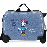 Disney unisex pour enfant. 4539821 Minnie Make it Rain Bows Valise multidirectionnelle à 2 roues pour enfants bleu (OSFA), Casuel, ABS/
