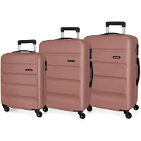 Joumma Bags ROLL ROAD Flex Nude, Kit de voyage en ABS, 55-65-75cm, 584946C
