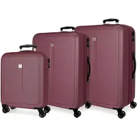 Roll Road unisex. 506942B 55-65-75cm Cambodia Maroon Hard Case Set maroon (OSFA), Rouge, Casuel, Grenat, ABS/Polycarbonate, Big, Moyen, Cabi