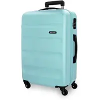 Roll Road unisex. 584926E Medium Flex Rigid Medium Suitcase 65cm sky blue (OSFA), Bleu, Casuel, ABS/Polycarbonate, Moyen