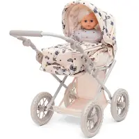 Skrållan Animaux en peluche crème / bleu foncé / orange