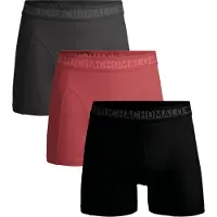 Muchachomalo Boxer Muchachomalo Homme Solid Black Red Grey (Lot de 3)-S