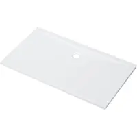 ZEZA Selva Receveur de douche - 140x80x4cm - rectangulaire - Acrylique - brillant blanc P1814A