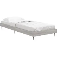 vidaXL Cadre de lit gris Sonoma 75x190 cm Bois composite