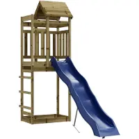 vidaXL Aire de jeux d'extérieur bois de pin imprégné