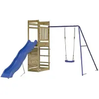 vidaXL Aire de jeux d'extérieur bois de pin imprégné