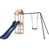 vidaXL Aire de jeux d'extérieur bois massif de douglas