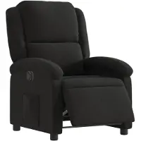 vidaXL Fauteuil relax électrique noir tissu