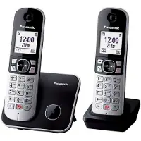 Panasonic KX-TG6852SPB, Téléphone, Noir