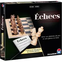 Dujardin Jeu Echecs en bois Serie Noire