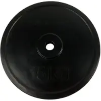 Tunturi Rubber 15kg Plate Noir 15 kg