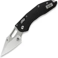Microtech Stitch Stonewashed, Fluted G10 Black