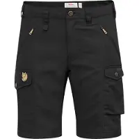 Fjällräven - Short stretch et déperlant - Nikka Shorts Curved W Black pour Femme en Coton - Taille S/M - Noir