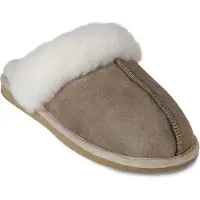 Shepherd Pantoufle 'Jessica' greige / blanc cassé