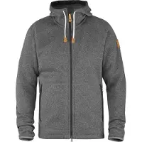 Fjällräven Övik Hoodie Fleece Gris S Homme