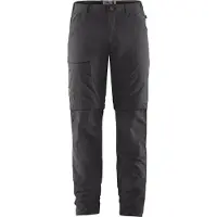Fjällräven - Pantalon de randonnée convertible - Travellers MT Zip Off Trousers M Dark Grey pour Homme - Taille XS/S - Gris