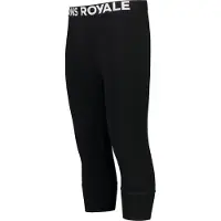 Mons Royale Cascade Merino Base Layer 3/4, collant thermique, homme, noir