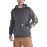 Carhartt Sweat-shirt À Capuche Avec Logo Sur La Manche Carbon Heather - 2XL