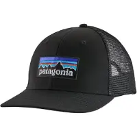 Patagonia - Casquette trucker - P-6 Logo Trucker Hat Black en Coton - Noir