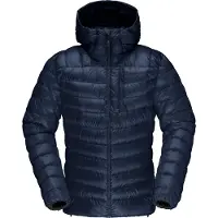 Norrøna - Doudoune de ski de randonnée en duvet naturel - Lyngen Down850 Hood M Indigo Night pour Homme - Taille S - Navy