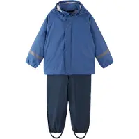 Reima Vêtements de Pluie av. Bretelles - Tihku - PU - Denim Blue - - 2 ans (92) - Vêtements de Pluie