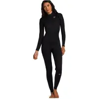Billabong Foil 5/4 Mm Woman Long Sleeve Chest Zip Neoprene Suit Noir L Femme