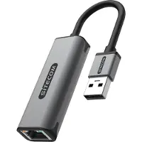 Sitecom Adaptateur USB 2 vers Ethernet LAN 1 Gbps Gris