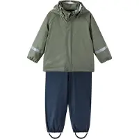 Reima Vêtements de Pluie av. Bretelles - Tihku - PU - Grisâtre G - - 1½ ans (86) - Vêtements de Pluie