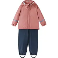 Reima Vêtements de Pluie av. Bretelles - Tihku - PU - Rose Blush - - 4 ans (104) - Vêtements de Pluie