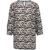 Goldner Chemisier noisette / noir / blanc cassé