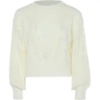 BLONDA Pull-over blanc cassé