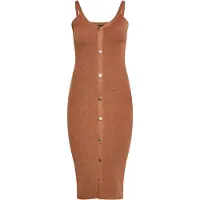 NAEMI Robes en maille caramel