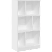 vidaXL Bibliothèque blanc 57x28,5x107,5 cm bois d'ingénierie