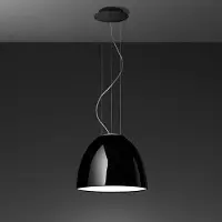 Artemide Nur Mini Suspension Gloss Black | Bulb