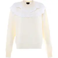 NAEMI Pull-over champagne / blanc