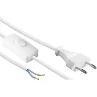 Allteq Cordon de l'appareil avec interrupteur à l'extrémité ouverte - fich