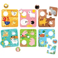 Banana Panda Match the Farm Animals Puzzles 2+ (en anglais) (36 pièces)