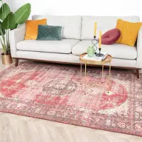 FRAAI Tapis vintage - Estate Medallion Rustique | 160x230 cm | Rectangulaire | Tissage plat