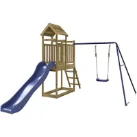vidaXL Aire de jeux d'extérieur bois de pin imprégné